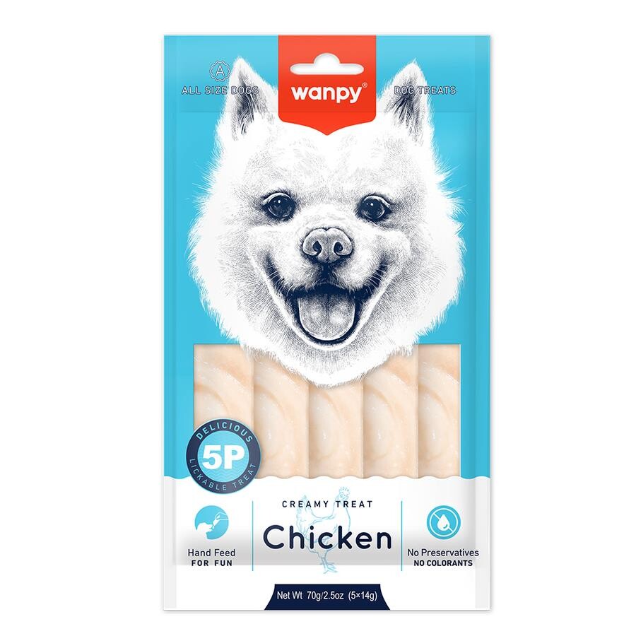 Wanpy Tavuklu Sıvı Krema Köpek Ödülü 5 X 14 GR | SRC: Barcode: 6927749870241